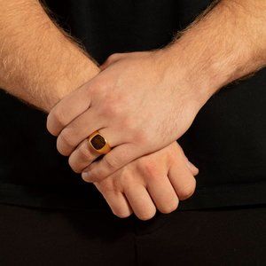 Heirloom Truwood Sandalwood Stainless Steel Men's Ring